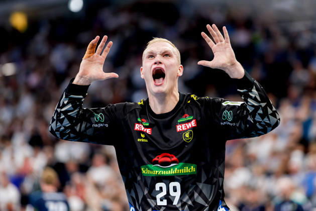 Kiel, 15. Oktober 2026 - Handball, 1. Bundesliga 2026 27, THW Kiel - Rhein-Neckar Löwen: David Späth (Rhein-Neckar Löwen, 29)