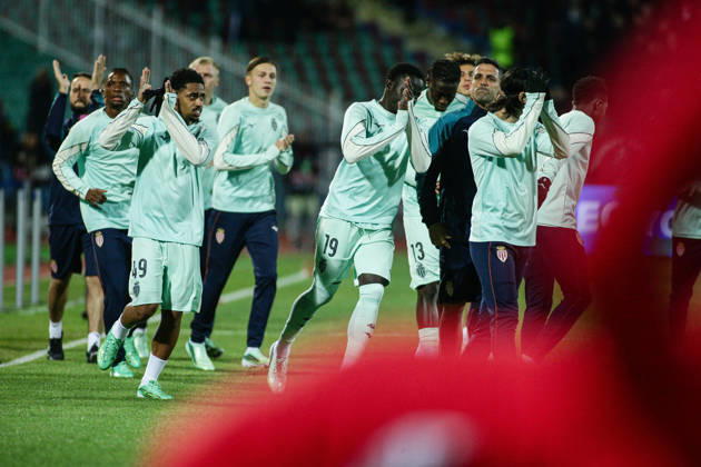 SOCCER - UEFA Conference League - CSKA vs. AS Monaco Photo by IPA ABACAPRESS.COM89724073 - Monaco s players heading out for a warm-up before the UEFA Conference League match between PFC CSKA and AS Monaco at Vasil Levski National Stadium in Sofia, Bulgaria, on October 15, 2026 Sofia Bulgaria  Copyright: xIPAxSport ABACAx