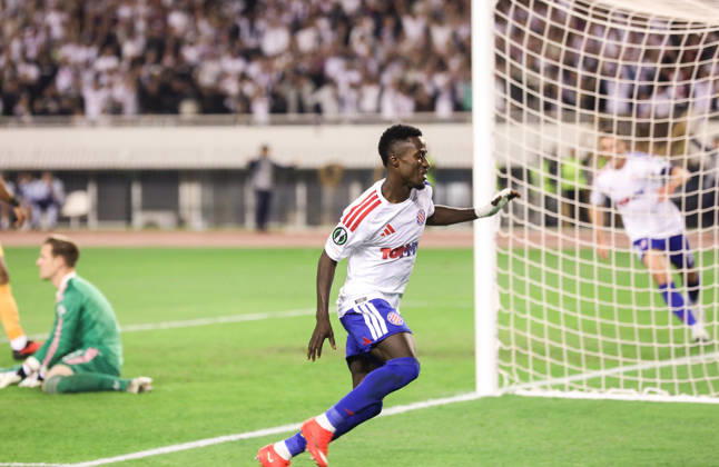 UEFA Conference League HNK Hajduk Split v AFC Ajax Abdoulie Sanyang Bamba of Hajduk celebrate after scoring during the UEFA Conference League 2026 27 League Phase MD1 match between HNK Hajduk Split and AFC Ajax at Stadion Poljud on October 15, 2026 in Split, Croatia.  IvoxCagalj PIXSELL