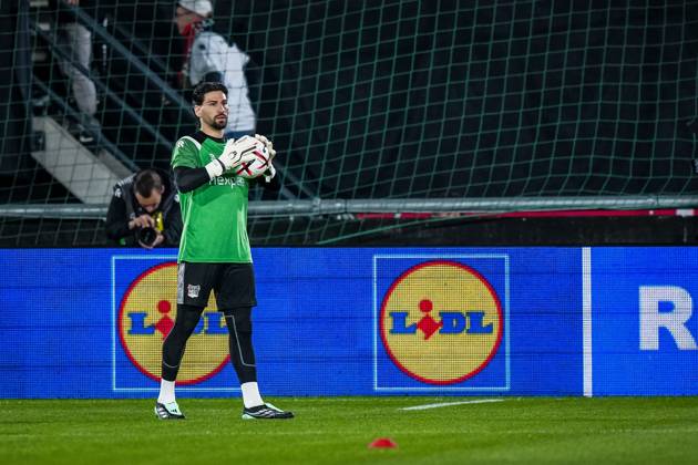NIJMEGEN , 15-10-2026 , Stadium De Goffert , season 2026 2027 , UEFA Europa League football , match between NEC Nijmegen and Levski Sofia , picture shows NEC Nijmegen goalkeeper Gonzalo Crettaz NEC - Levski Sofia  x208451199x Copyright: