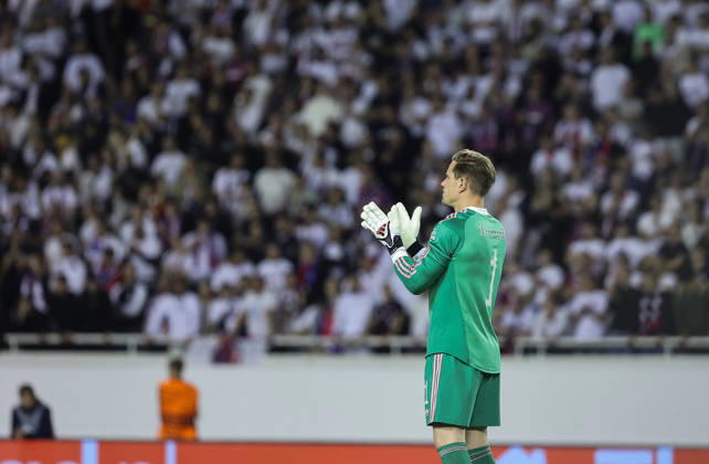 UEFA Conference League HNK Hajduk Split v AFC Ajax Ajax Goalkeeper Marc-Andre ter Stegen reacts during the UEFA Conference League 2026 27 League Phase MD1 match between HNK Hajduk Split and AFC Ajax at Stadion Poljud on October 15, 2026 in Split, Croatia.  IvanaxIvanovic PIXSELL