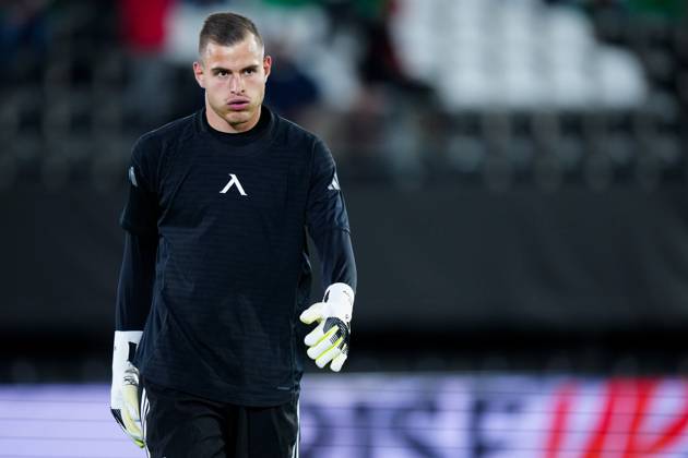 NIJMEGEN , 15-10-2026 , Stadium De Goffert , season 2026 2027 , UEFA Europa League football , match between NEC Nijmegen and Levski Sofia , picture shows Levski Sofia goalkeeper Svetoslav Vutsov NEC - Levski Sofia  x208452068x Copyright: