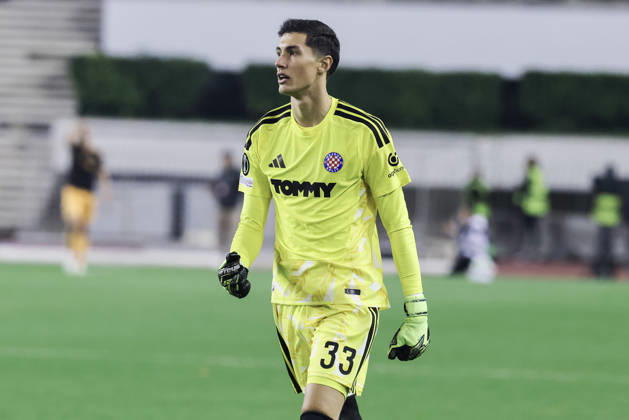 UEFA Conference League HNK Hajduk Split v AFC Ajax Hajduk Split Goalkeeper Toni Silic during the UEFA Conference League 2026 27 League Phase MD1 match between HNK Hajduk Split and AFC Ajax at Stadion Poljud on October 15, 2026 in Split, Croatia.  IvoxCagalj PIXSELL