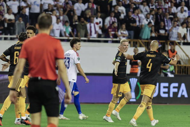 UEFA Conference League HNK Hajduk Split v AFC Ajax Davy Klaassen of Ajax celebratea s agoal with his teammates during the UEFA Conference League 2026 27 League Phase MD1 match between HNK Hajduk Split and AFC Ajax at Stadion Poljud on October 15, 2026 in Split, Croatia.  IvoxCagalj PIXSELL