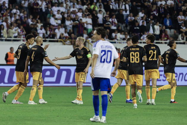UEFA Conference League HNK Hajduk Split v AFC Ajax Davy Klaassen of Ajax celebratea s agoal with his teammates during the UEFA Conference League 2026 27 League Phase MD1 match between HNK Hajduk Split and AFC Ajax at Stadion Poljud on October 15, 2026 in Split, Croatia.  IvoxCagalj PIXSELL
