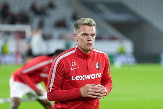 Matthias Ginter (SC Freiburg, 28) , Deutschland, Fussball, UEFA Conference League, 1. Spieltag, Ligaphase , 2026 2027, SC Freiburg vs. FK Jablonec, 15.10.2026, Europa-Park Stadion, Freiburg Freiburg Europa-Park Stadion Baden-Württemberg Deutschland Copyright: xArnexAmbergx