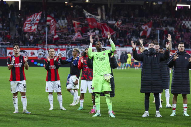 SOCCER - UEFA EL, RBS vs Milan SALZBURG,AUSTRIA,15.OCT.26 - SOCCER - UEFA Europa League, Red Bull Salzburg vs AC Milan. Image shows the celebration of Milan. GEPAxpictures xDavidxGeieregger