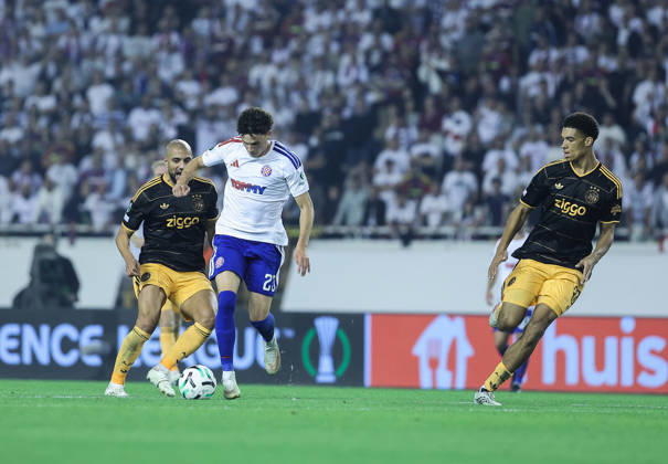 UEFA Conference League HNK Hajduk Split v AFC Ajax Marin Soticek of Hajduk Scores during the UEFA Conference League 2026 27 League Phase MD1 match between HNK Hajduk Split and AFC Ajax at Stadion Poljud on October 15, 2026 in Split, Croatia.  IvanaxIvanovic PIXSELL