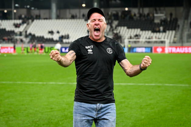 LUGANO, SWITZERLAND - OCTOBER 15: head coach Mattia Croci-Torti of FC Lugano celebrates the victory during the UEFA Conference League 2026 27 League Phase MD1 match between FC Lugano and FK Crvena Zvezda at Lugano Arena on October 15, 2026 in Lugano, Switzerland. Lugano Lugano Arena Ticino Switzerland Copyright: xJustPictures.ch AndreaxBrancax jp-en-EuSpIm-AB_15102026_7573