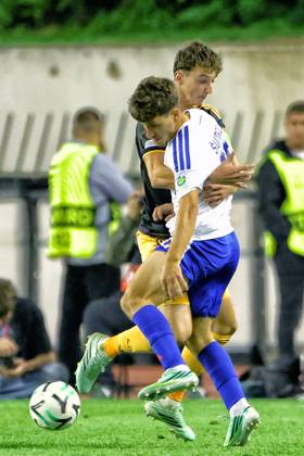 SPLIT, 15 10-2026, Poljud Stadium , season 2026 2027 , UEFA Conference League Football . Match between Hajduk Split and Ajax. Picture shows Youri Baas Hajduk Split - Ajax  x208453025x Copyright: