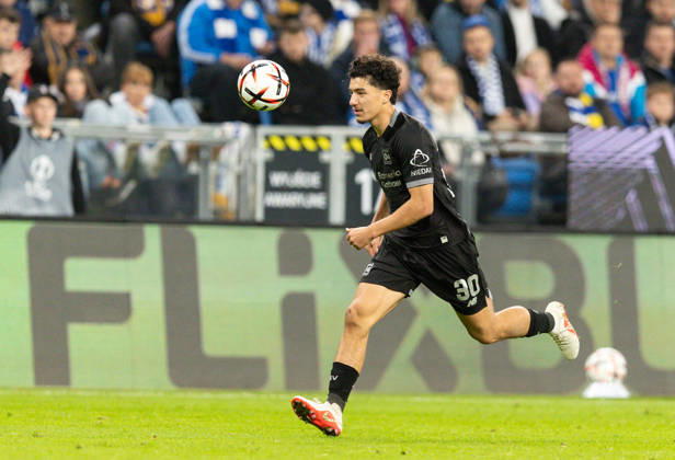 Europa League: Lech Poznan vs Bayer 04 Leverkusen Ibrahim Maza during Europa League: Lech Poznan vs Bayer 04 Leverkusen match in Poznan, Poland, on October 15, 2026 Poznan Poland Copyright: xFotoxOlimpikx originalFilename:jastrzebowski-europale261015_npNHZ