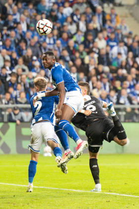 Europa League: Lech Poznan vs Bayer 04 Leverkusen Yannick Agnero during Europa League: Lech Poznan vs Bayer 04 Leverkusen match in Poznan, Poland, on October 15, 2026 Poznan Poland Copyright: xFotoxOlimpikx originalFilename:jastrzebowski-europale261015_npovB