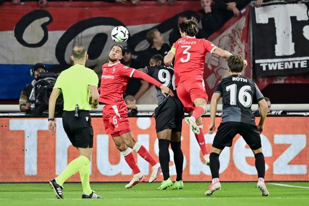 ENSCHEDE , 15Ã10-2026 , Stadium Grolsch Veste , season 2026 2027 , UEFA Conference League football , match between FC Twente and FC Thun , picture shows FC Twente player Ramiz Zerrouki Twente - Thun  x208453439x Copyright: