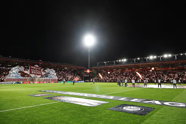 SOCCER - UEFA EL, Bournemouth vs Sturm BOURNEMOUTH,ENGLAND,15.OCT.26 - SOCCER - UEFA Europa League, AFC Bournemouth vs SK Sturm Graz. Image shows overview of Vitality Stadium.  GEPAxpictures xChrisxBauer