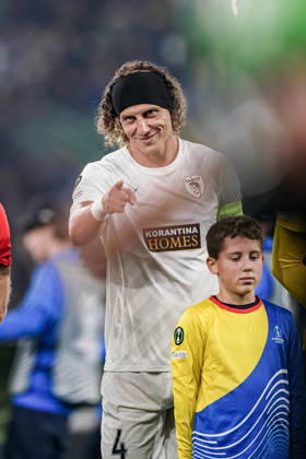 BERGAMO, ITALY - OCTOBER 15: David Luiz of Pavos FC during the UEFA Conference League 2026 27 league phase football match between Atalanta BC and Pafos FC at Stadio di Bergamo on October 15, 2026 in Bergamo, Italy Copyright: xLucaxTaddeox