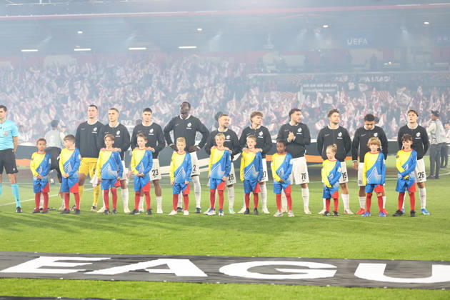 SOCCER - UEFA EL, Bournemouth vs Sturm BOURNEMOUTH,ENGLAND,15.OCT.26 - SOCCER - UEFA Europa League, AFC Bournemouth vs SK Sturm Graz. Image shows team of Sturm.  GEPAxpictures xChrisxBauer