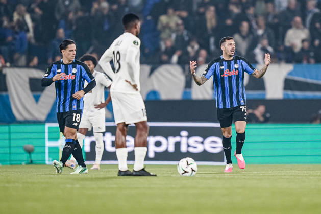 BERGAMO, ITALY - OCTOBER 15: Gianluca Gaetano of Atalanta BC during the UEFA Conference League 2026 27 league phase football match between Atalanta BC and Pafos FC at Stadio di Bergamo on October 15, 2026 in Bergamo, Italy Copyright: xLucaxTaddeox