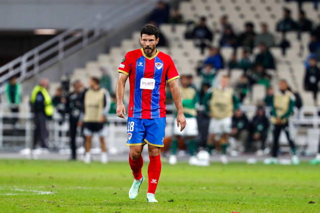 Panathinaikos F.C. v FK Borac Banja Luka UEFA Europa Conference League Milos Jojic of FK Borac Banja Luka during the UEFA Europa Conference League match at Olympic Stadium, Athens 15 10 2026 UK Newspapers OUT Copyright: xYannisxHalasx FIL-24071-0070