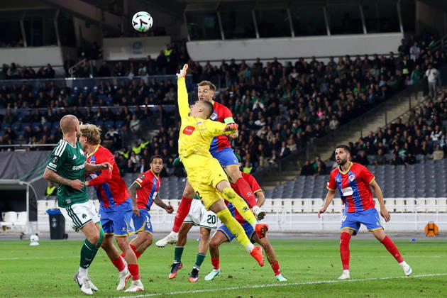 Panathinaikos F.C. v FK Borac Banja Luka UEFA Europa Conference League Mladen Jurkas of FK Borac Banja Luka makes a save during the UEFA Europa Conference League match at Olympic Stadium, Athens 15 10 2026 UK Newspapers OUT Copyright: xYannisxHalasx FIL-24071-0074