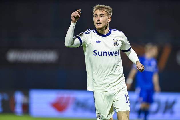 GNK Dinamo v RSC Anderlecht - UEFA Europa League ZAGREB, CROATIA - OCTOBER 15 : Winkler Marten forward of RSC Anderlecht during the UEFA Europa League 2026 27 League Phase matchday 2 match between GNK Dinamo and RSC Anderlecht on October 15, 2026 in Zagreb, Croatia, 15 10 2026 Zagreb Croatia  Copyright: xNicoxVereeckenx