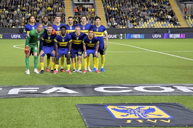 Sint-Truidense VV v Iberia Tbilisi - UEFA Conference League SINT-TRUIDEN, BELGIUM - OCTOBER 15 : players of STVV during the UEFA Conference League 2026 27 first qualifying round between Sint-Truidense VV and Iberia Tbilisi on October 15, 2026 in Sint-Truiden, Belgium, 15 10 2026 Sint-Truiden Belgium  Copyright: xPoox