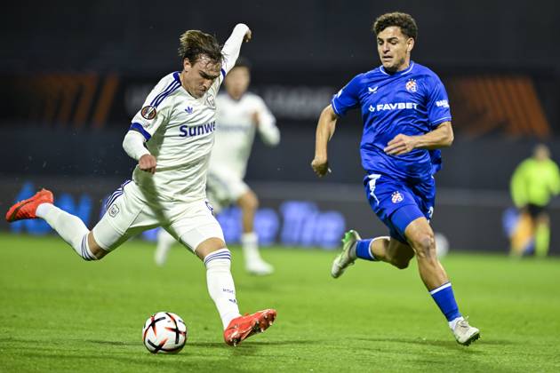 GNK Dinamo v RSC Anderlecht - UEFA Europa League ZAGREB, CROATIA - OCTOBER 15 : Cvetkovic Mihajlo forward of RSC Anderlecht missing an opportunity during the UEFA Europa League 2026 27 League Phase matchday 2 match between GNK Dinamo and RSC Anderlecht on October 15, 2026 in Zagreb, Croatia, 15 10 2026 Zagreb Croatia  Copyright: xNicoxVereeckenx