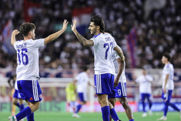 UEFA Conference League HNK Hajduk Split v AFC Ajax SPLIT, CROATIA - OCTOBER 15: Hajduk players celebrate after the UEFA Conference League 2026 27 League Phase MD1 match between HNK Hajduk Split and AFC Ajax at Stadion Poljud on October 15, 2026 in Split, Croatia.  IvanaxIvanovic PIXSELL