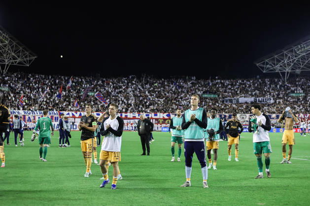 UEFA Conference League HNK Hajduk Split v AFC Ajax SPLIT, CROATIA - OCTOBER 15: Ajax players players acknowledge the fans after the UEFA Conference League 2026 27 League Phase MD1 match between HNK Hajduk Split and AFC Ajax at Stadion Poljud on October 15, 2026 in Split, Croatia.  IvanaxIvanovic PIXSELL