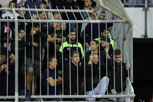 UEFA Conference League HNK Hajduk Split v AFC Ajax SPLIT, CROATIA - OCTOBER 15: Ajax suppoerers reacts after the UEFA Conference League 2026 27 League Phase MD1 match between HNK Hajduk Split and AFC Ajax at Stadion Poljud on October 15, 2026 in Split, Croatia.  IvanaxIvanovic PIXSELL