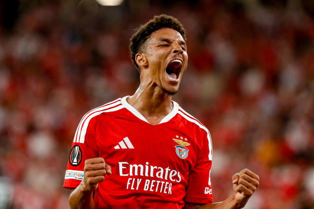 Estadio da Luz Alexander Bah defender of Benfica celebrates after scoring the team s second goal during the UEFA Europa League 2026 27 League Phase MD2 match between SL Benfica and Celtic FC at Estadio do SL Benfica on October 15, 2026 in Lisbon, Portugal. 2 UEFA Europa League 2026 27 League Phase MD2 - SL Benfica and Celtic FC (Valter Gouveia SPP) Copyright: xValterxGouveia SPPx spp-en-VaGo-_GO_8114