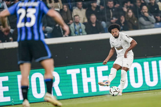 BERGAMO, ITALY - OCTOBER 15: Bruno of Pavos FC during the UEFA Conference League 2026 27 league phase football match between Atalanta BC and Pafos FC at Stadio di Bergamo on October 15, 2026 in Bergamo, Italy Copyright: xLucaxTaddeox