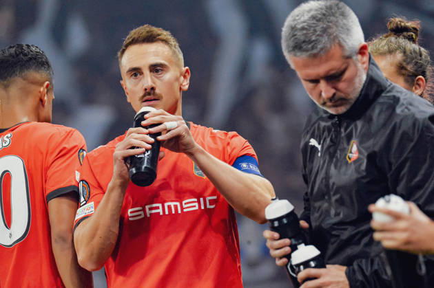 FOOTBALL : Stade Rennais vs OFI Crete - Europa League - Journée 2 - 15 10 2026 Valentin Rongier (Stade Rennais) RennesFrance  Copyright: xBaptistexAutissierx
