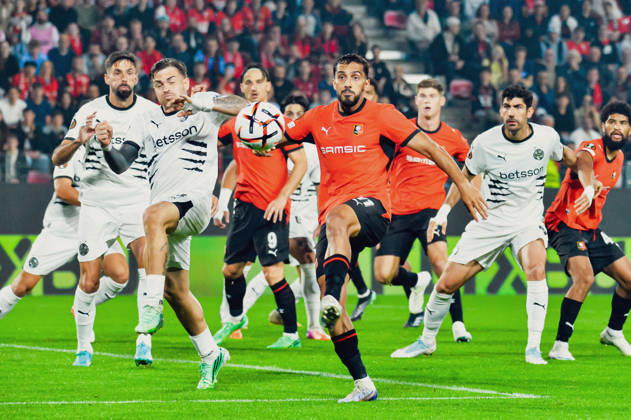 FOOTBALL : Stade Rennais vs OFI Crete - Europa League - Journée 2 - 15 10 2026 Moussa Al-Tamari (Stade Rennais) RennesFrance  Copyright: xBaptistexAutissierx