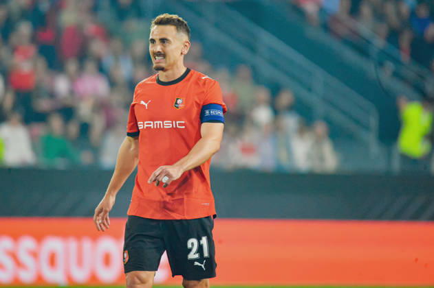 FOOTBALL : Stade Rennais vs OFI Crete - Europa League - Journée 2 - 15 10 2026 Valentin Rongier (Stade Rennais) RennesFrance  Copyright: xBaptistexAutissierx