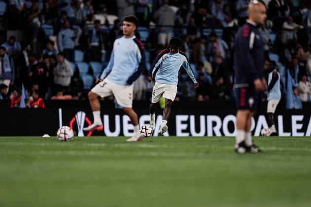 October 15, 2026, Vigo, Pontevedra, Spain: Ilaix Moriba of Celta de Vigo controls the ball during the UEFA Europa League 2026 27 League Phase MD2 match between Celta de Vigo and Juventus at Estadio de Balaidos. UEFA Europa League 2026 27 League Phase MD2 Celta De Vigo X Juventus  - ZUMAe141 20261015_zsp_e141_002 Copyright: xLuisxEirasx