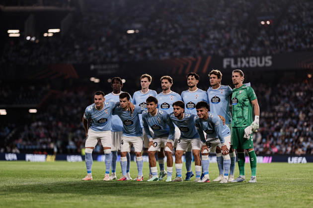 October 15, 2026, Vigo, Pontevedra, Spain: Celta Vigo squad in action during the UEFA Europa League 2026 27 League Phase MD2 match between Celta de Vigo and Juventus at Estadio de Balaidos. UEFA Europa League 2026 27 League Phase MD2 Celta De Vigo X Juventus  - ZUMAe141 20261015_zsp_e141_019 Copyright: xLuisxEirasx