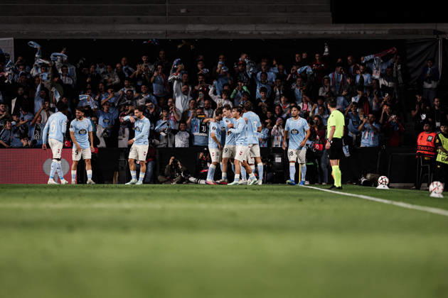 October 15, 2026, Vigo, Pontevedra, Spain: Hugo Alvarez of Celta de Vigo celebrates goal during the UEFA Europa League 2026 27 League Phase MD2 match between Celta de Vigo and Juventus at Estadio de Balaidos. UEFA Europa League 2026 27 League Phase MD2 Celta De Vigo X Juventus  - ZUMAe141 20261015_zsp_e141_013 Copyright: xLuisxEirasx