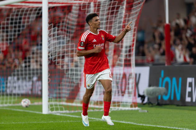 October 15, 2026, Lisbon, Lisbon, Portugal: Benfica defender from Denmark ALEXANDER BAH (6) celebrating after scoring a goal during the game for Group FL of Group Phase for UEFA Europa League between Benfica and Celtic at Estadio da Luz Soccer 2026: Benfica Vs Celtic  - ZUMAs359 20261015_zsp_s359_004 Copyright: xAlexandrexdexSousax