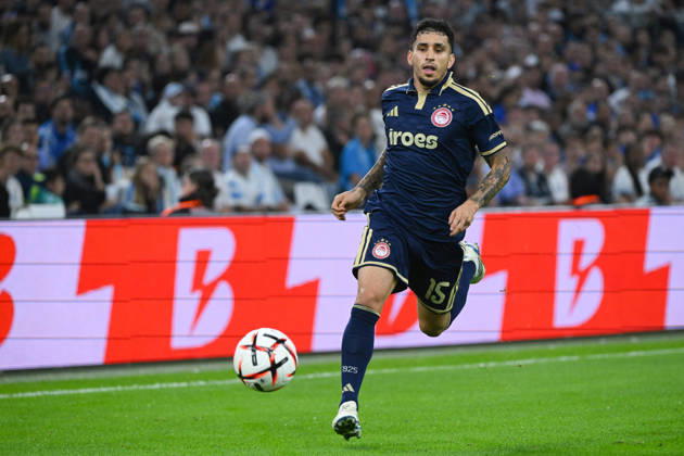 FOOTBALL : Olympique de Marseille VS Olympiakos - UEFA Europa League - 15 10 2026 Gustavo Puerta (Olympiakos) - UEFA Europa League match between Olympique de Marseille and Olympiakos on October 15, 2026 at the CEPAC Velodrome Stadium in Marseille. MarseilleFrance  Copyright: xWilliamxCannarellax