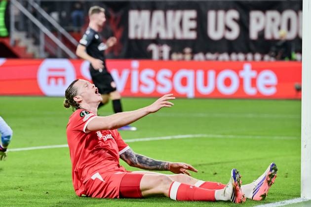ENSCHEDE , 15Ã10-2026 , Stadium Grolsch Veste , season 2026 2027 , UEFA Conference League football , match between FC Twente and FC Thun , picture shows FC Twente player Wout Weghorst Twente - Thun  x208455062x Copyright: