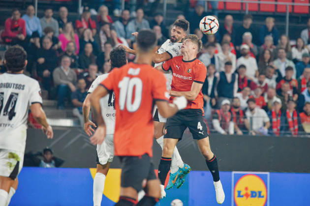 FOOTBALL : Stade Rennais vs OFI Crete - Europa League - Journée 2 - 15 10 2026 Charlie Cresswell (Stade Rennais) RennesFrance  Copyright: xBaptistexAutissierx