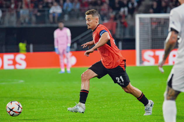 FOOTBALL : Stade Rennais vs OFI Crete - Europa League - Journée 2 - 15 10 2026 Valentin Rongier (Stade Rennais) RennesFrance  Copyright: xBaptistexAutissierx