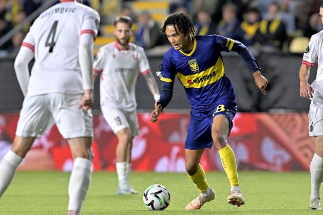 Sint-Truidense VV v Iberia Tbilisi - UEFA Conference League SINT-TRUIDEN, BELGIUM - OCTOBER 15 : Ishiwatari Nelson Yuichiro midfielder of Sint-Truidense VV during the UEFA Conference League 2026 27 first qualifying round between Sint-Truidense VV and Iberia Tbilisi on October 15, 2026 in Sint-Truiden, Belgium, 15 10 2026 Sint-Truiden Belgium  Copyright: xSesx