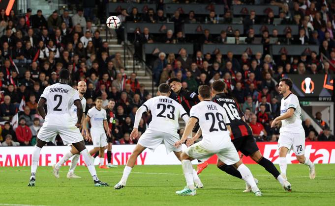 Evanilson of AFC Bournemouth scores a goal to make the score 1-0 Bournemouth v Sturm Graz, UEFA Europa League, Football, Vitality Stadium, Bournemouth, UK - 15 Oct 2026Bournemouth Vitality Stadium United Kingdom  Copyright: xKieranxMcManus Shutterstockx 17218449t