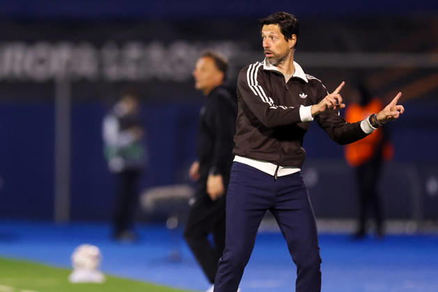 GNK Dinamo v RSC Anderlecht - UEFA Europa League 2026 27 League Phase MD2 Anderlecht Head Coach Vitor Bruno gestures during the UEFA Europa League 2026 27 League Phase MD2 match between GNK Dinamo and RSC Anderlecht at Stadion Maksimir on October 15, 2026 in Zagreb, Croatia.  MatijaxHabljak PIXSELL