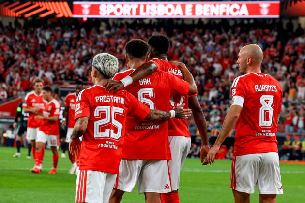 Estadio da Luz Alexander Bah defender of Benfica celebrates after scoring the team s second goal during the UEFA Europa League 2026 27 League Phase MD2 match between SL Benfica and Celtic FC at Estadio do SL Benfica on October 15, 2026 in Lisbon, Portugal. UEFA Europa League 2026 27 League Phase MD2 - SL Benfica and Celtic FC (Valter Gouveia SPP) Copyright: xValterxGouveia SPPx spp-en-VaGo-VG_L8029