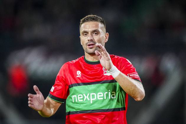 NIJMEGEN , 15-10-2026 , Stadium De Goffert , season 2026 2027 , UEFA Europa League football , match between NEC Nijmegen and Levski Sofia , picture shows NEC Nijmegen player Dusan Tadic NEC - Levski Sofia  x208456351x Copyright: