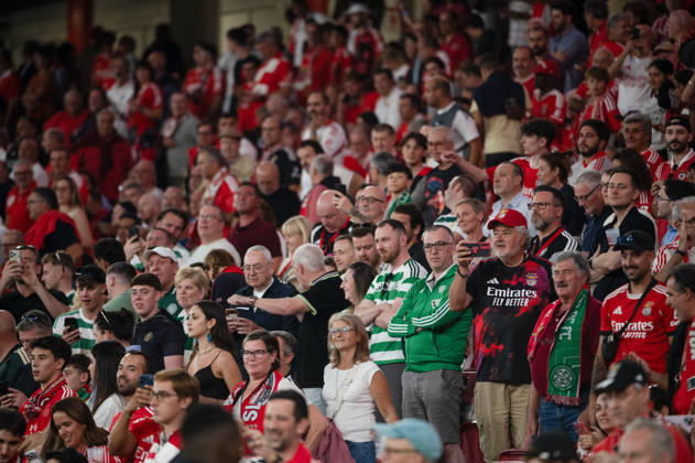 October 15, 2026, Lisbon, Lisbon, Portugal: SL Benfica and Celtic FC supporters watch from the stands during the UEFA Europa League league phase matchday two fixture at Estadio da Luz in Lisbon, Portugal, on October 15, 2026. SL Benfica V Celtic FC - UEFA Europa League, Lisbon, Portugal  - ZUMAr238 20261015_zip_r238_002 Copyright: xRicardoxRochax