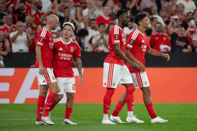 October 15, 2026, Lisbon, Lisbon, Portugal: SL Benfica players celebrate together during their UEFA Europa League league phase match against Celtic FC at Estadio da Luz in Lisbon, Portugal, on October 15, 2026. SL Benfica V Celtic FC - UEFA Europa League, Lisbon, Portugal  - ZUMAr238 20261015_zip_r238_004 Copyright: xRicardoxRochax