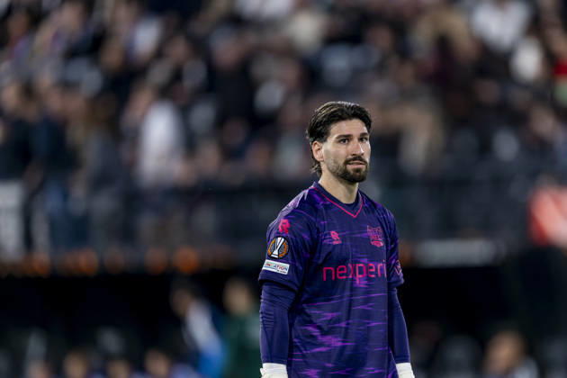 NIJMEGEN - NEC Nijmegen goalkeeper Gonzalo Crettaz during the UEFA Europa League match between N.E.C. and Levski Sofia at Stadion De Goffert on 15 October 2026 in Nijmegen, Nederland. (Photo by DeFodi Images) -